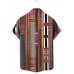 Men's African Traditional Striped Print Shirt  33652102X